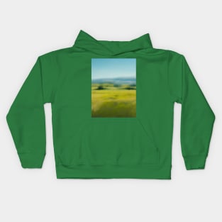 Brushstrokes of Grassland Kids Hoodie